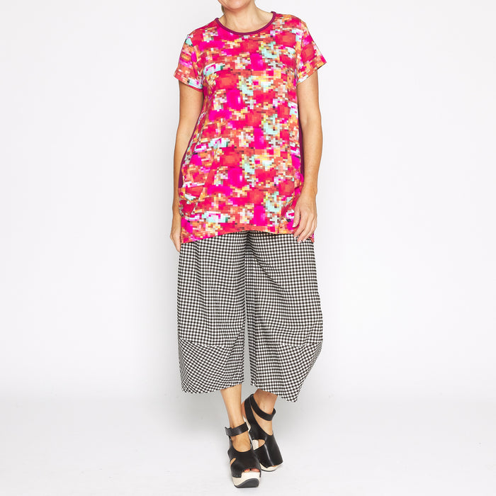 Riley Pixel Pink Tunic Top