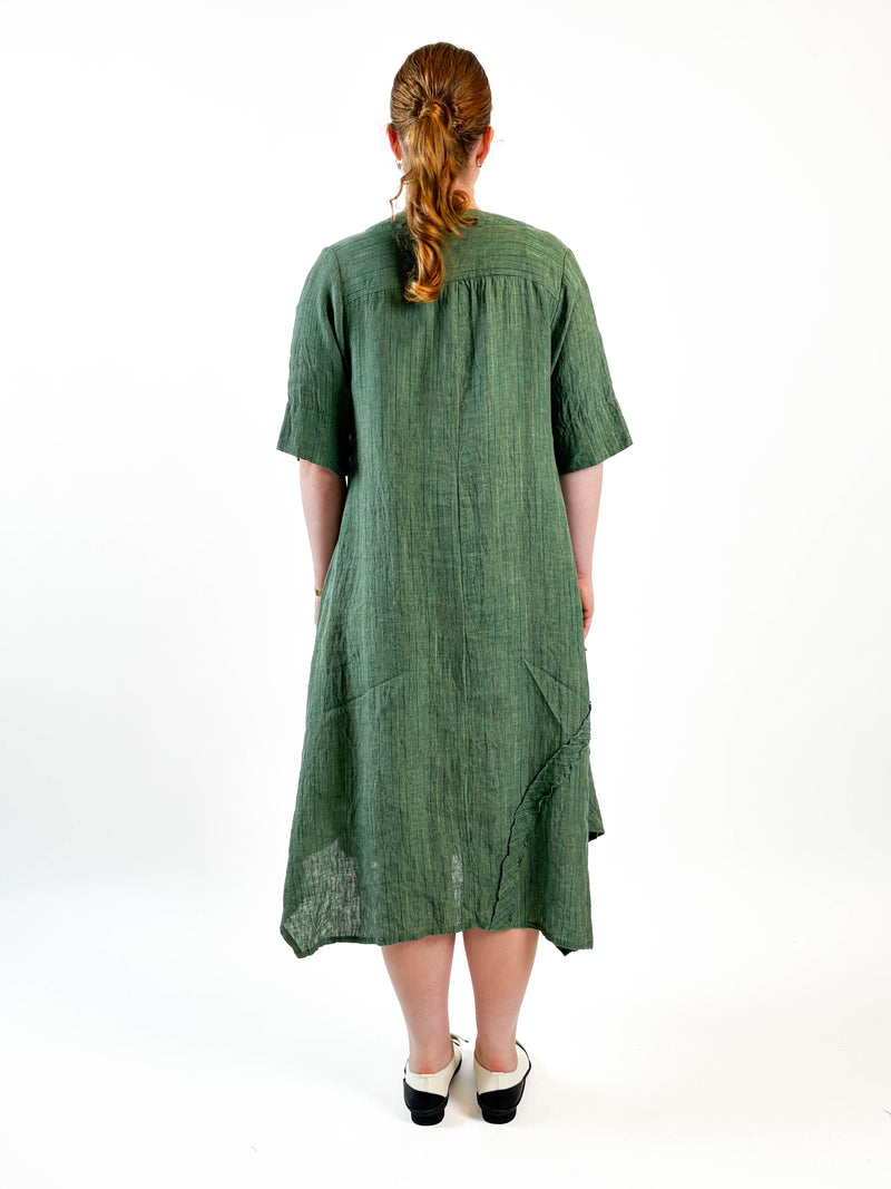Lucille Green Stripe Dress