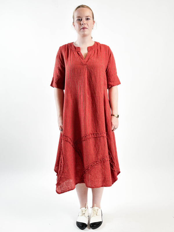 Lucille Orange Cherry Dress