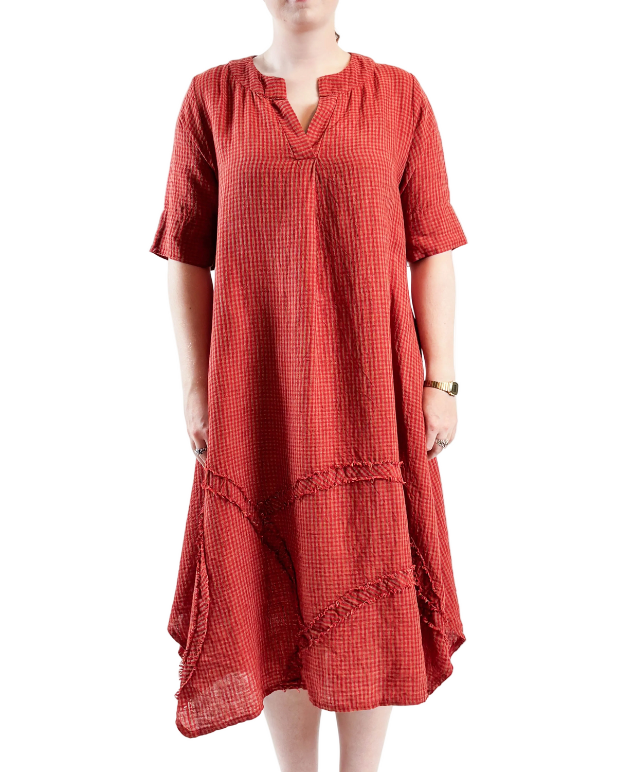 Lucille Orange Cherry Dress