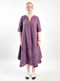 Lucille Grape Dress