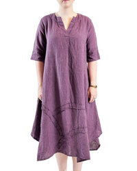 Lucille Grape Dress
