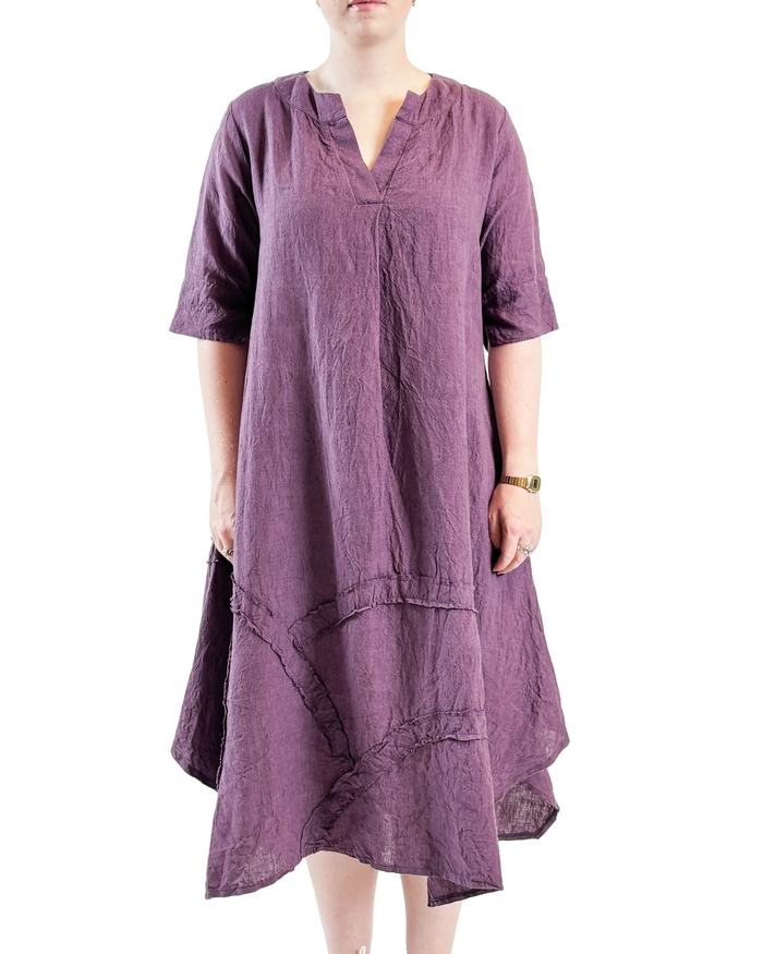 Lucille Grape Dress
