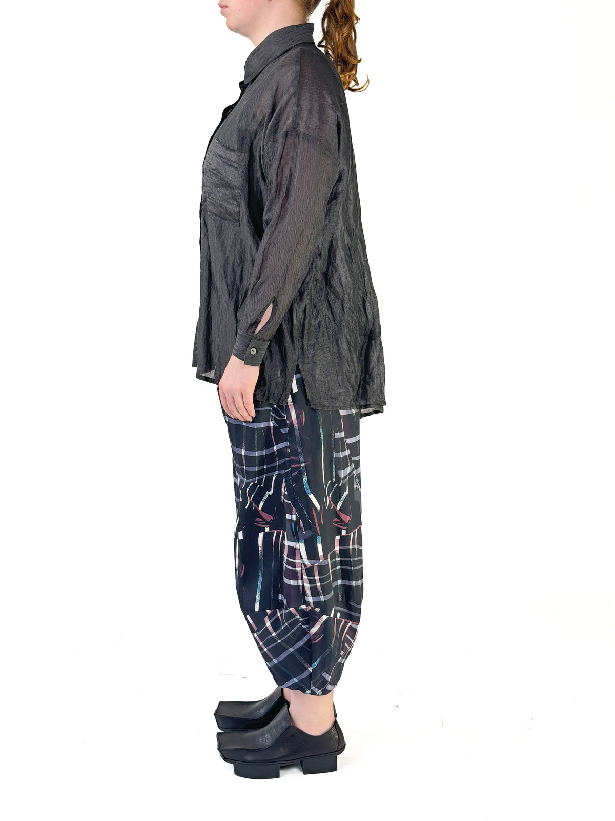 Nova Purple Check Pant