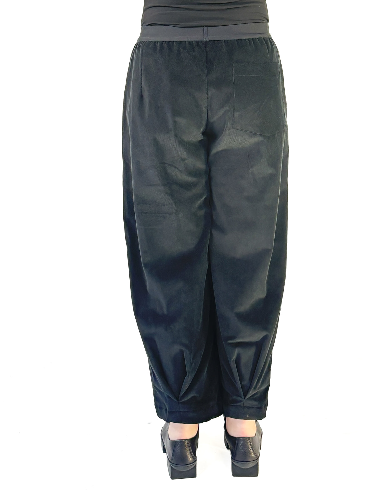Cappa Black Cord Pant