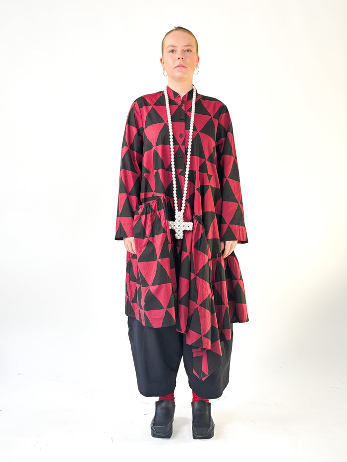 Ell Shirt Black & Wine
