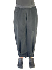 Cappa Black Cord Pant