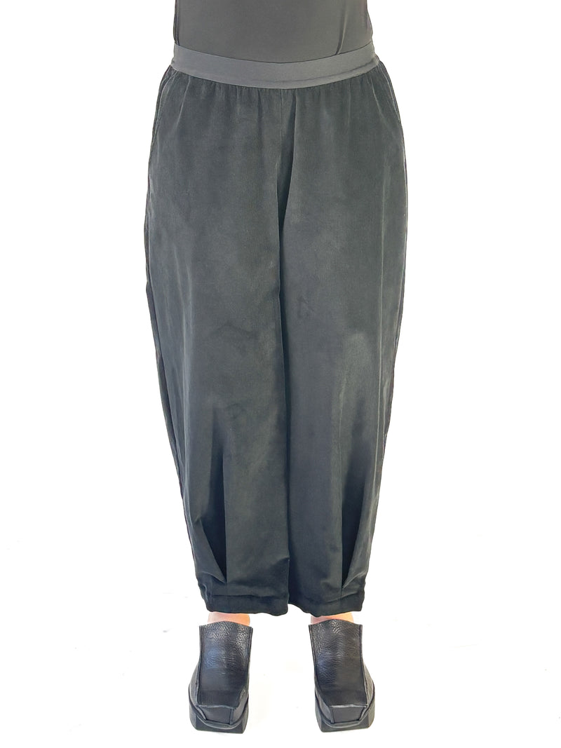 Cappa Black Cord Pant