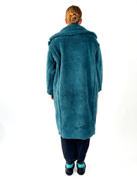 Billie Petrol Faux Fur Coat