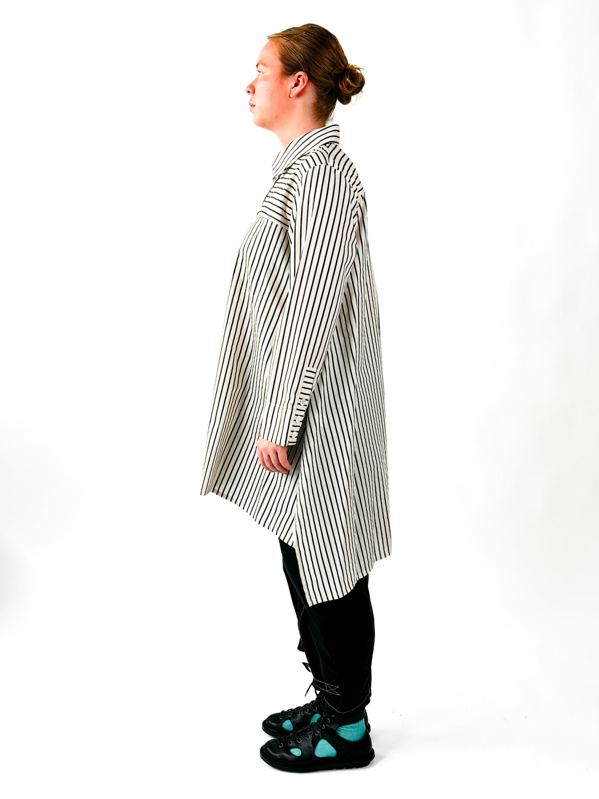 Sabine Ivory Black Stripe Shirt