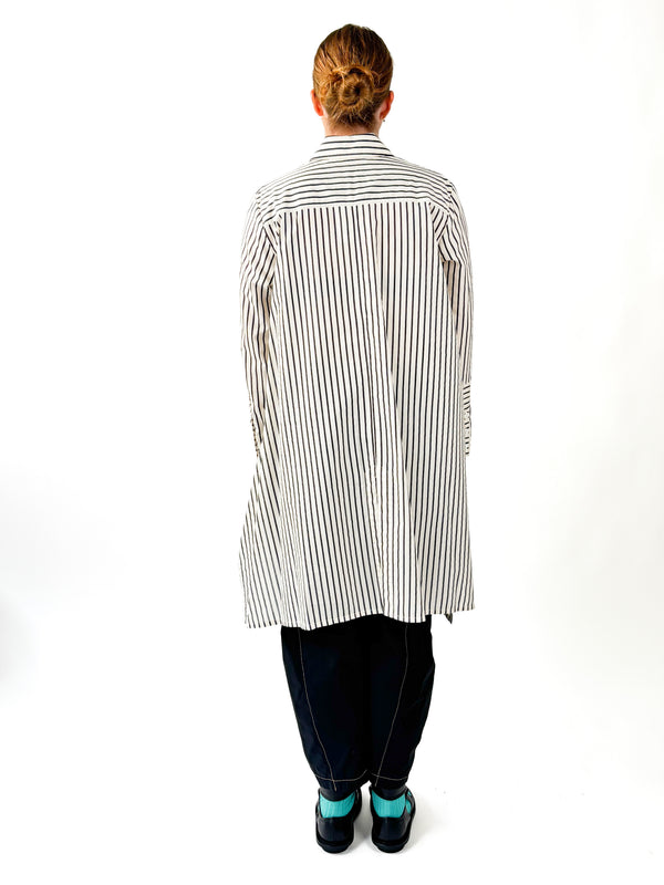 Sabine Ivory Black Stripe Shirt