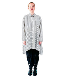 Sabine Ivory Black Stripe Shirt