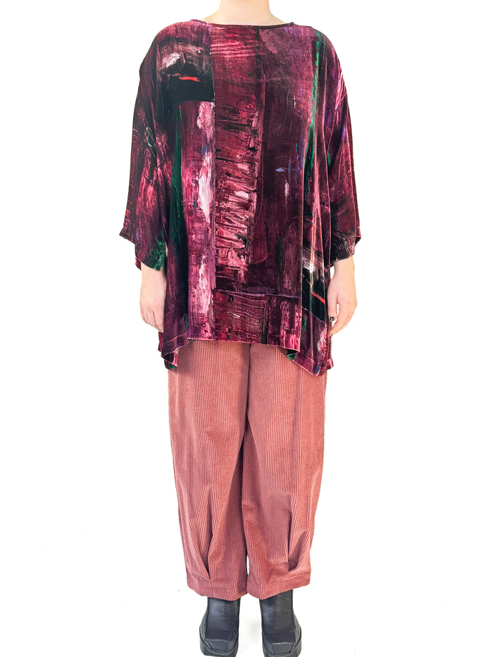 Cappa Dusky Pink Cord Pant