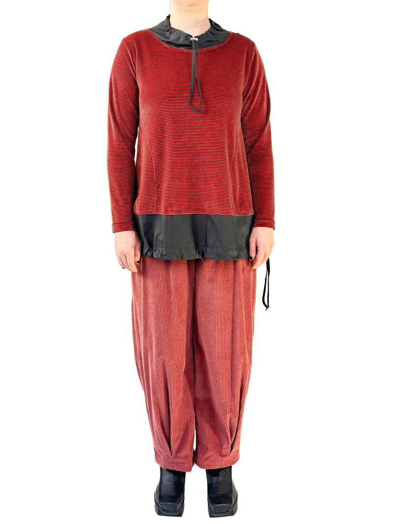 Cappa Dusky Pink Cord Pant