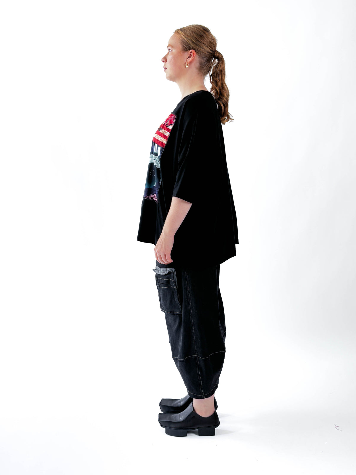 Maja Pony Up Patch on Black Top