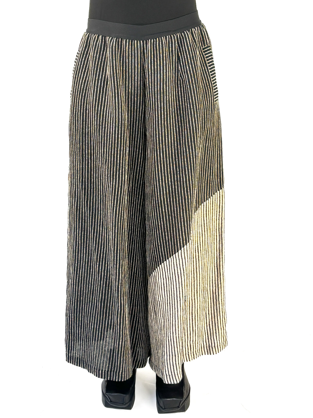 Palazzo Bella Black & Ivory Pant