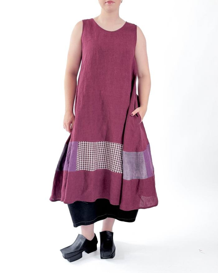Onyx Plum Red Multi Dress