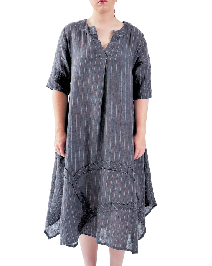 Lucille Blue Stripe Dress