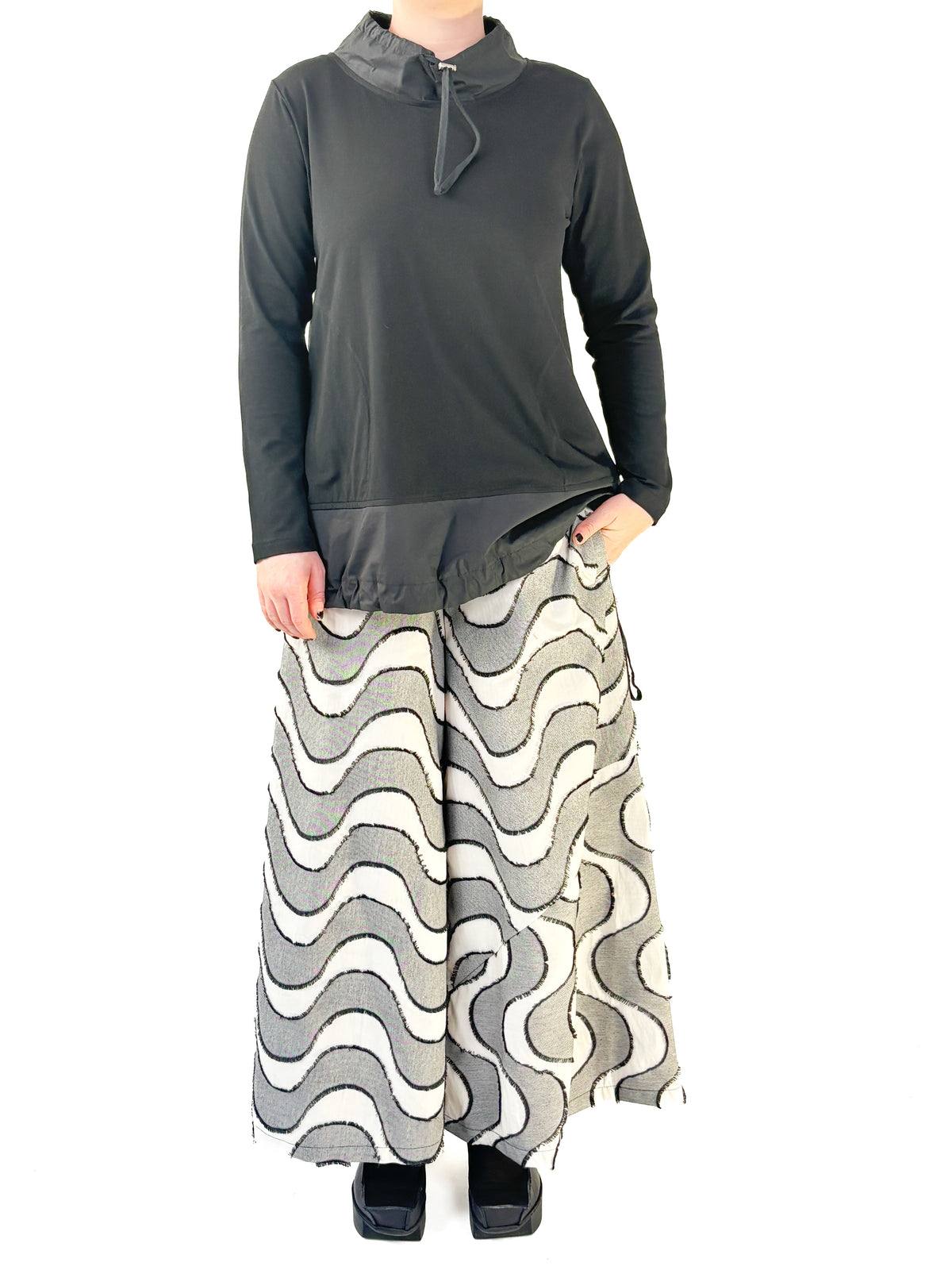 Palazzo Grey Arc Pant