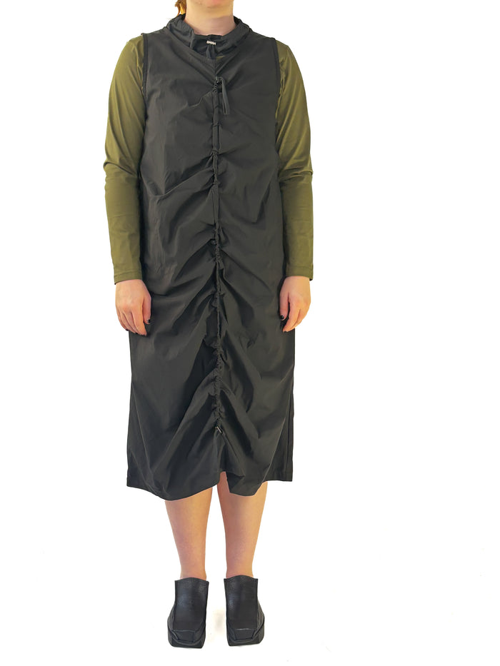 Arlen Black Drawstring Dress