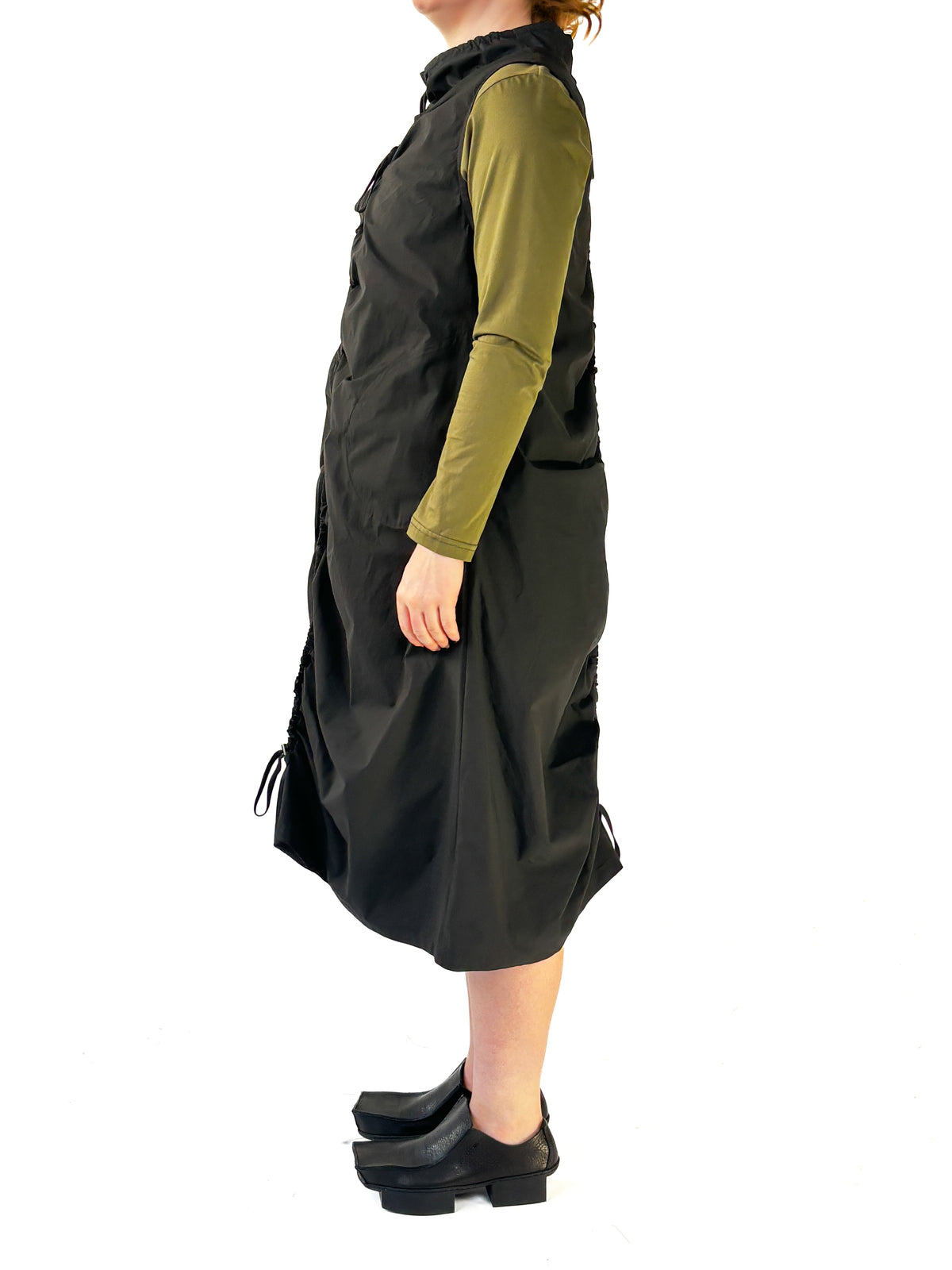 Arlen Black Drawstring Dress