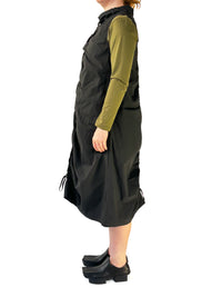 Arlen Black Drawstring Dress