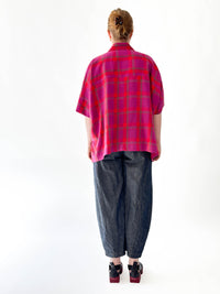 Marlon Cherry Check Shirt