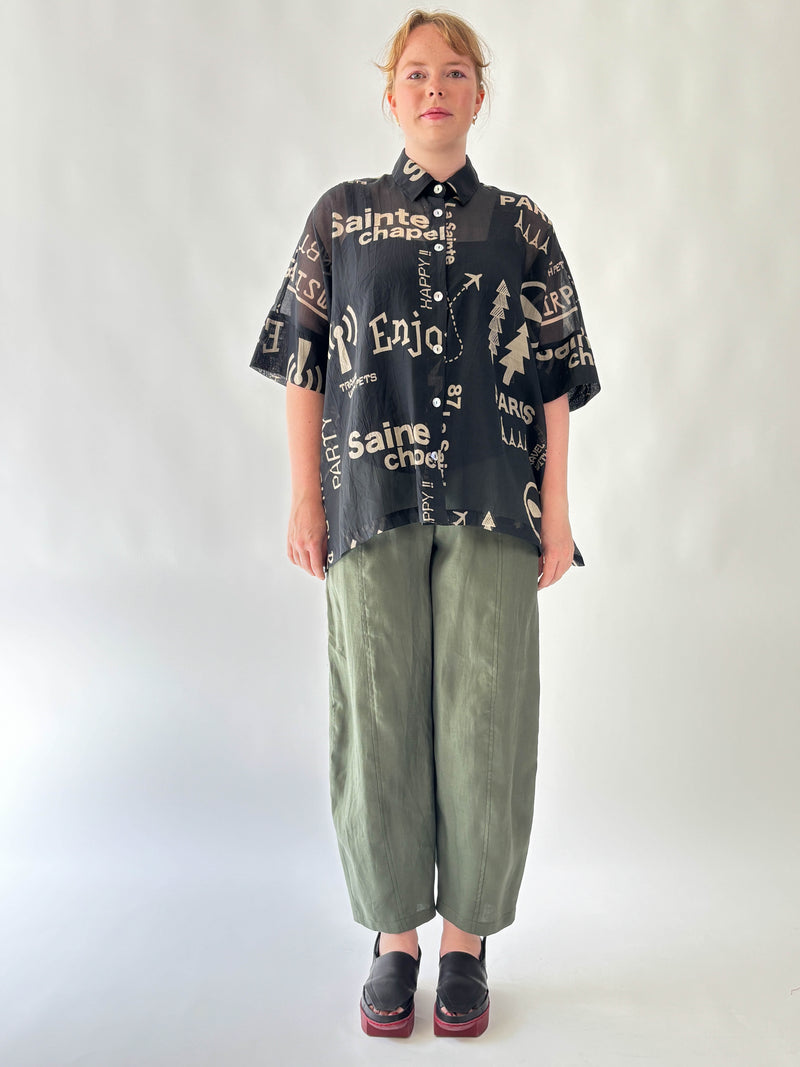 Marlon Graffiti Black Shirt