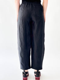 Beta B Black Linen Pant