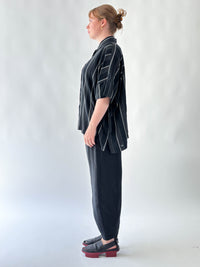 Beta B Black Linen Pant