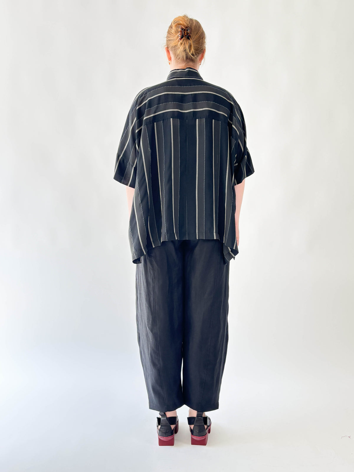 Marlon Noir & Grey Stripe Shirt