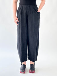 Beta Black Pinstripe Pant