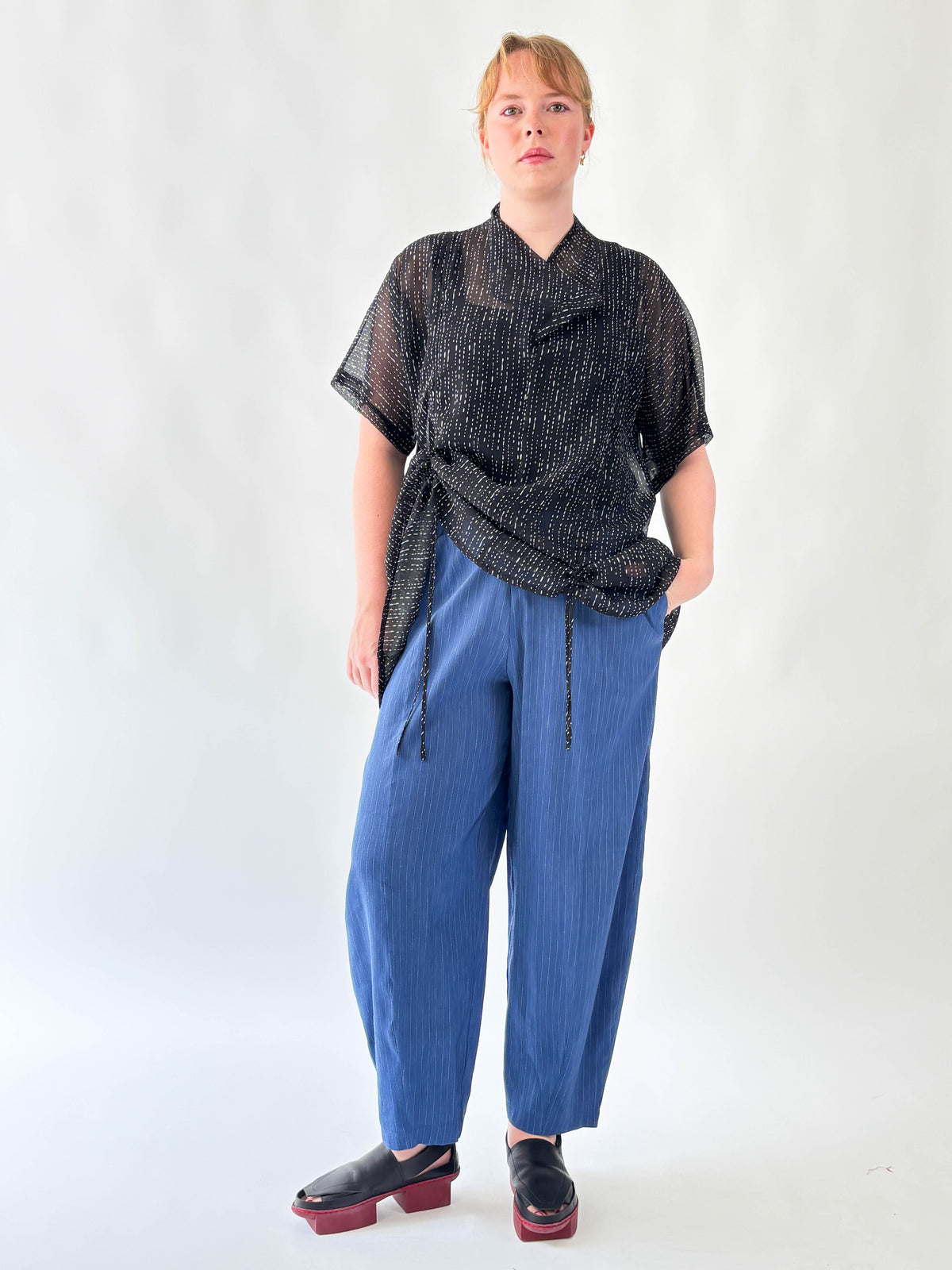 Beta Cobalt Pinstripe Pant