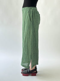 Sigma Green Stripe Linen Pant