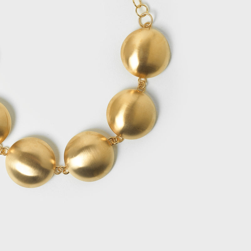 Multi Disc Gold Necklace