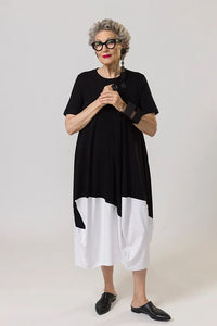 Raven Dress - Black & White