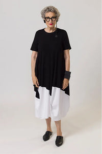 Raven Dress - Black & White