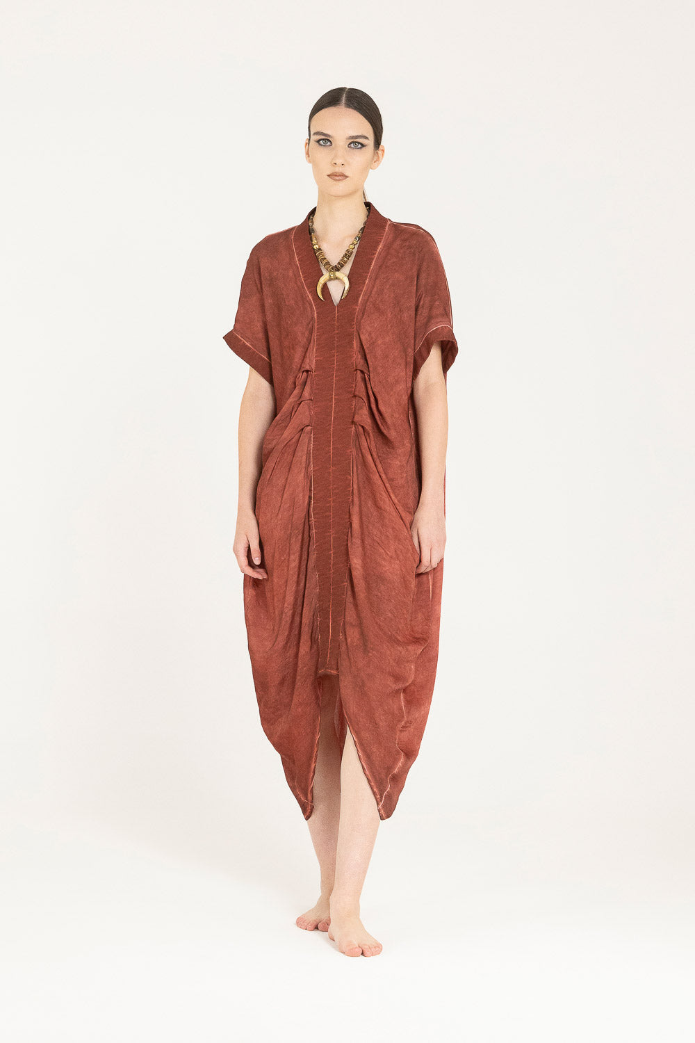S373  Red Ochre Dress