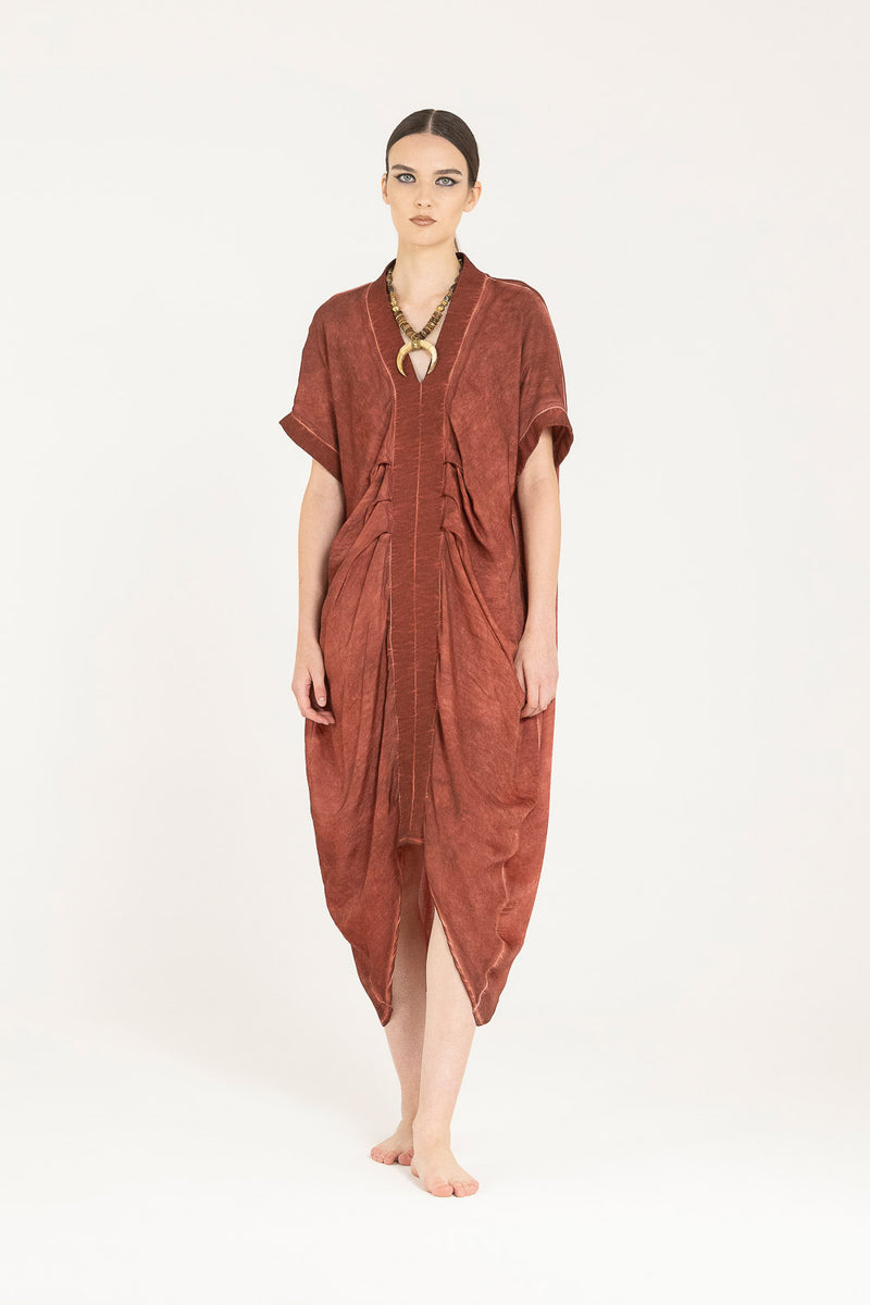S373  Red Ochre Dress
