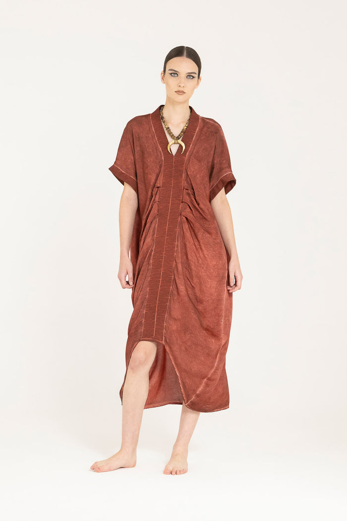 S373  Red Ochre Dress