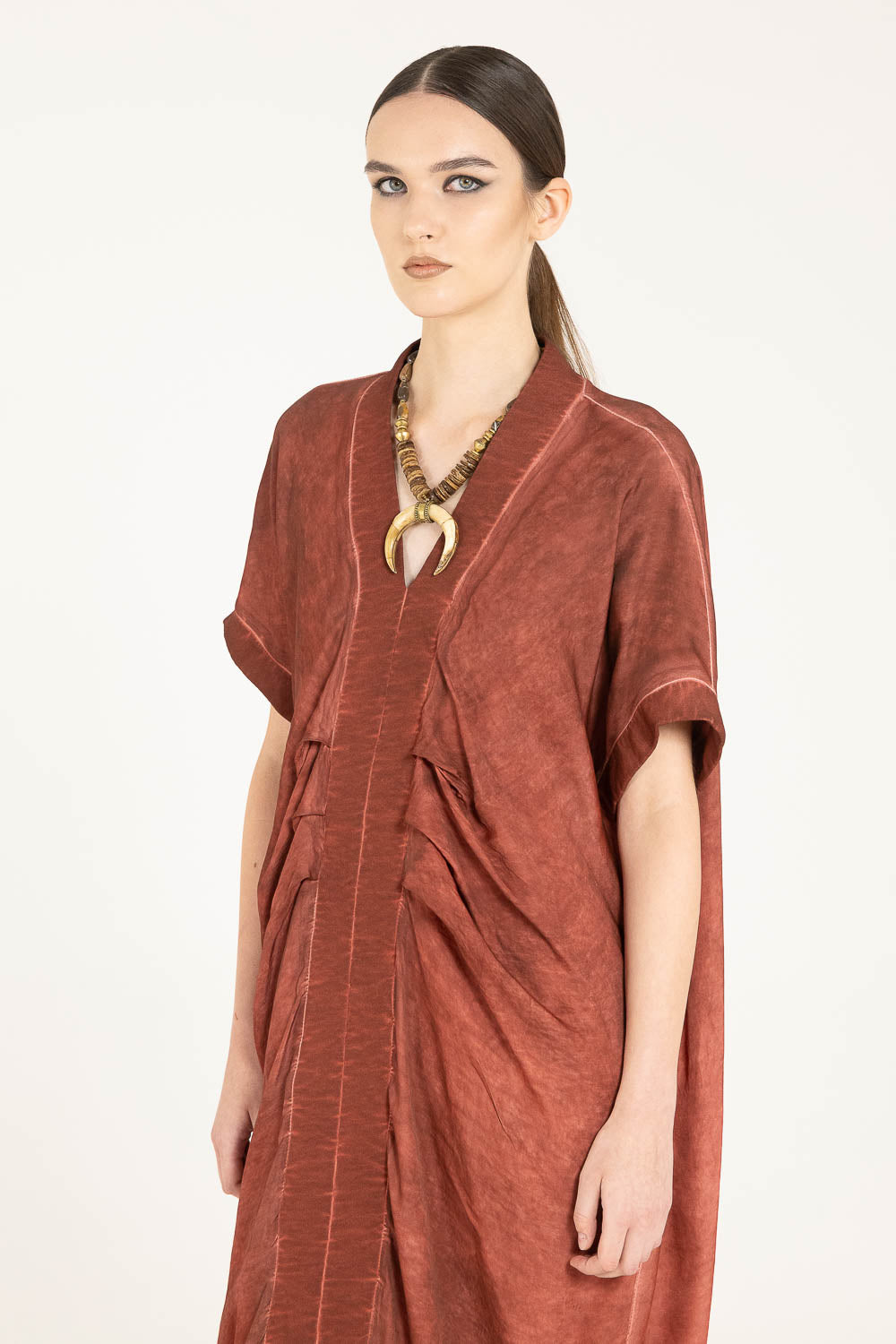 S373  Red Ochre Dress
