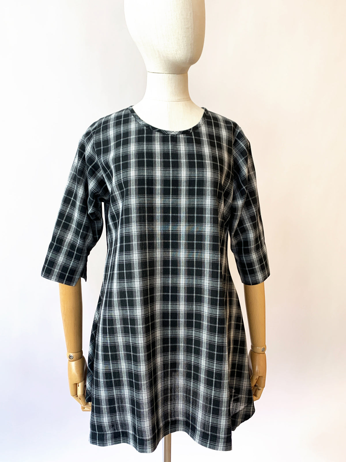 Ariel Black Check Top