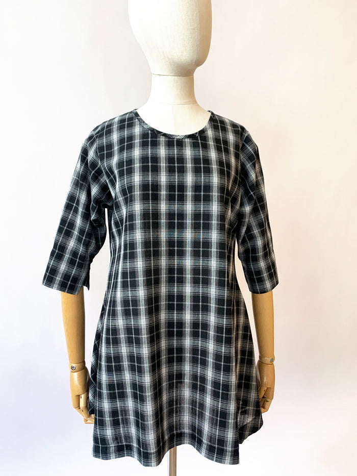 Ariel Black Check Top