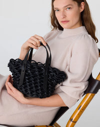 Bella Mini Capuccino/Black Leather