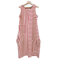 Bop Cherry Ivory Stripe Dress