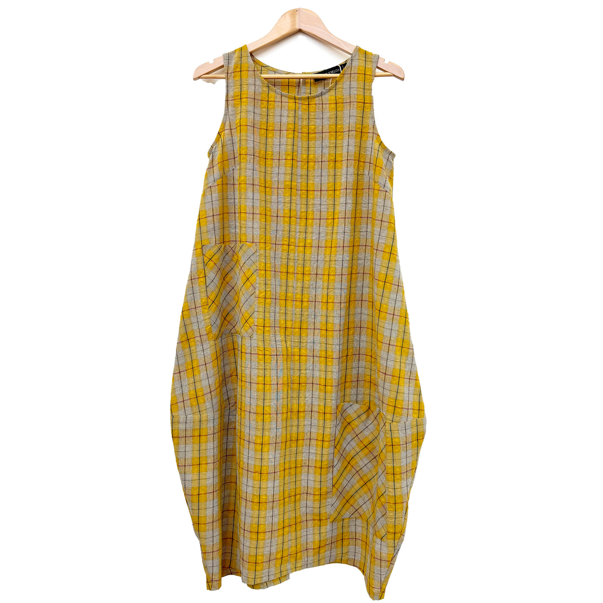 Bop Yellow Check Dress