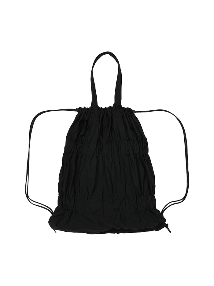 Tiered Banding Backpack Black