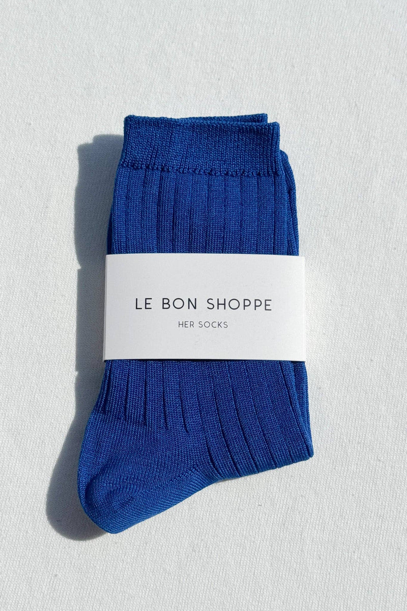 Her Socks - MC Cotton Cobalt