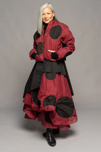Tentou Dot Puffer in Berry JKW2427