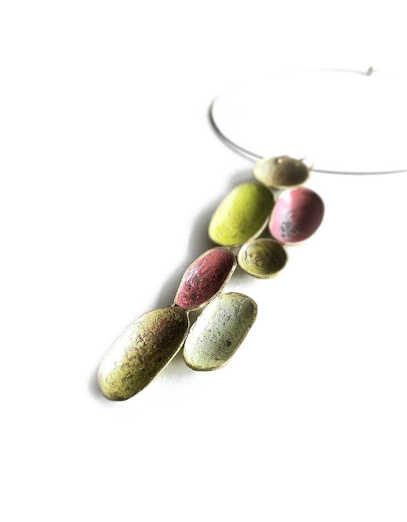 HD 115 Wasabi Pink Gold thin Necklace